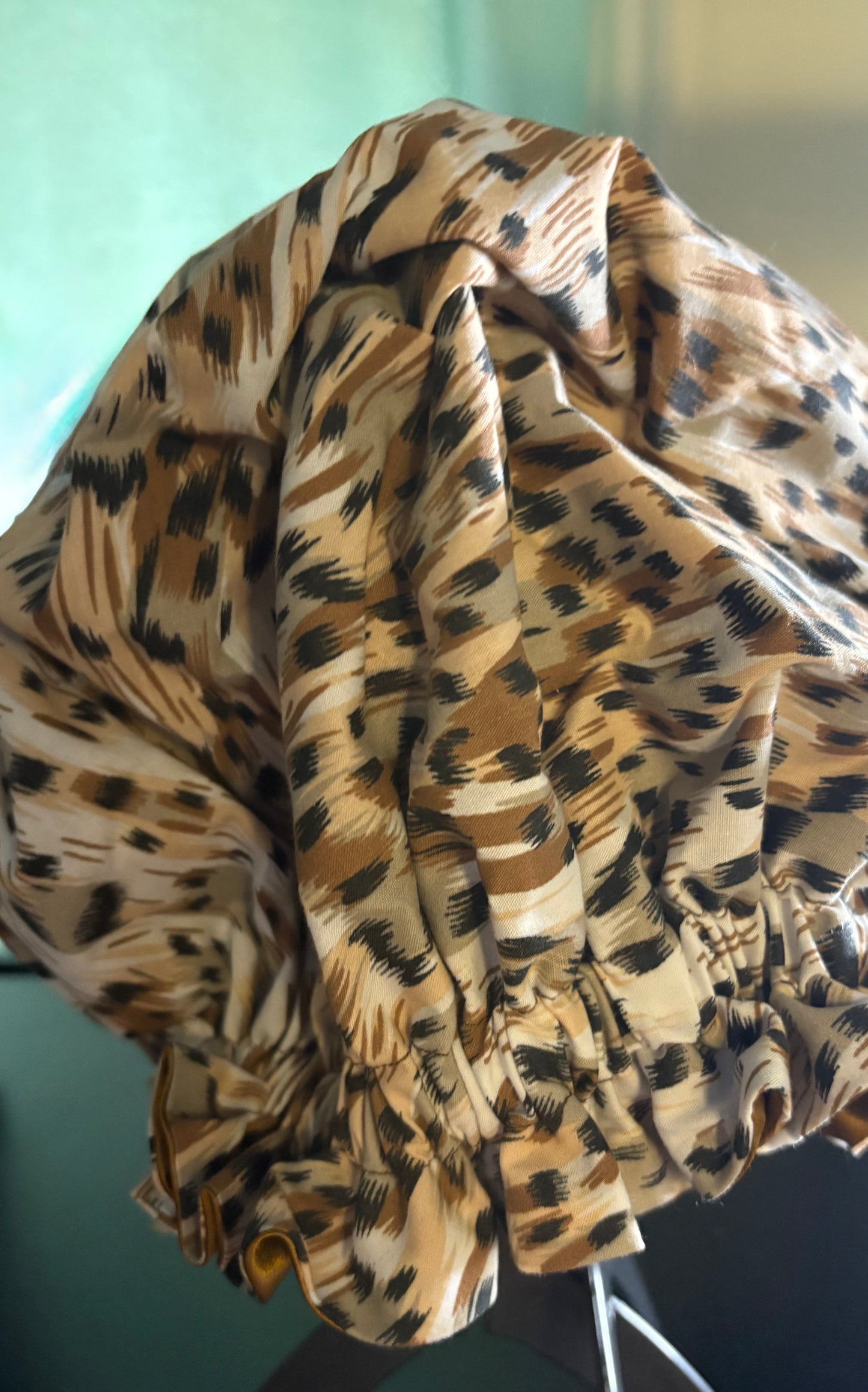 Cheetah Print Bonnet