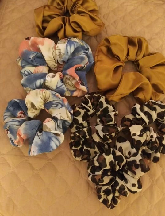 Handmade scrunchies